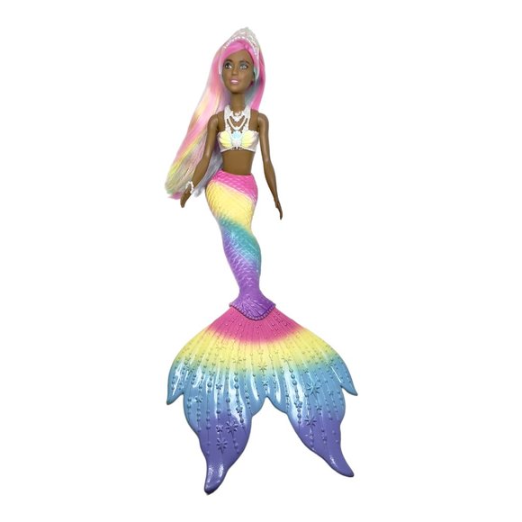 Barbie Dreamtopia Rainbow Magic Mermaid Doll Rainbow Hair Color Change - Picture 2 of 11